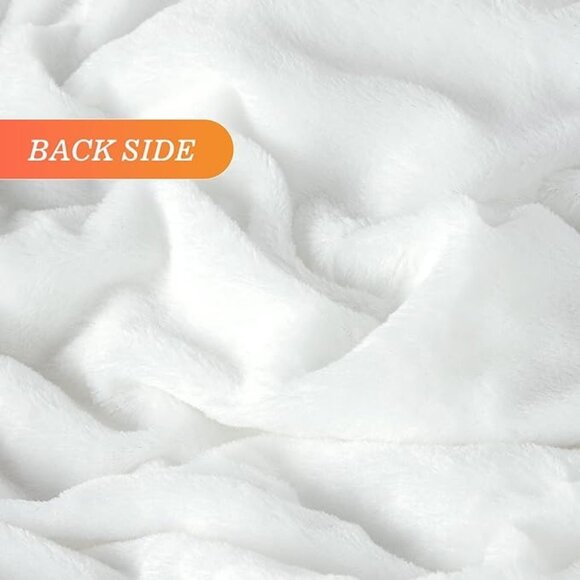 TOONOW Extra Soft Fuzzy Faux Fur Blanket Queen Size 78"x90", Reversible … - Picture 5 of 16
